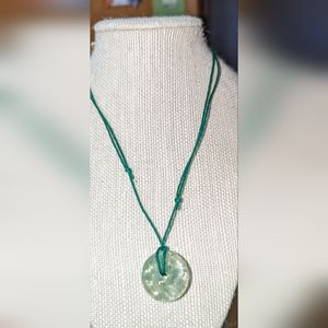 Green adventurine stone necklace